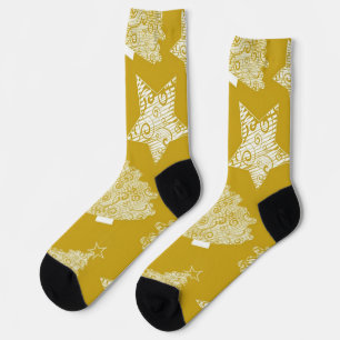 New year pattern socks
