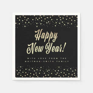 New Year Personalized Celebration Napkin