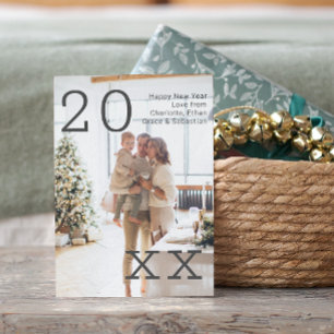 New Year Personalized Photo Postcard
