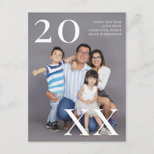 New Year Personalized Photo (postcard back) Postcard
