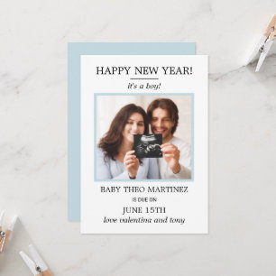 New Year Photo Pregnancy Announcement