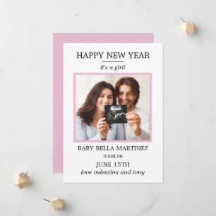 New Year Photo Pregnancy Announcement