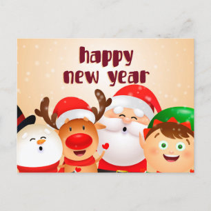 New year postcard