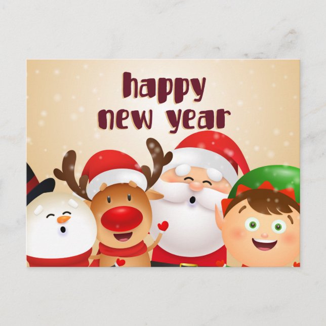New year  postcard (Front)