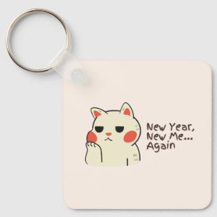 New year quote keychain