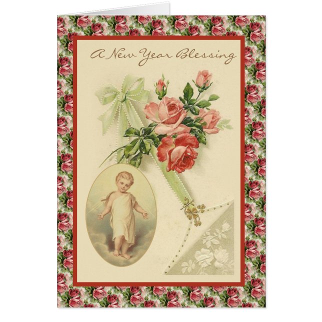 New Year Religious Scripture Jesus Vintage Floral (Front)