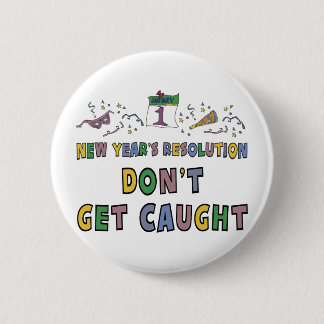 New Year Resolution 2 Inch Round Button