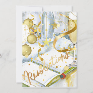 New Year Resolution Holiday Card