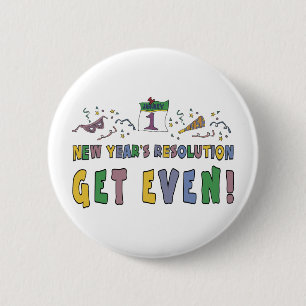 New Year Resolutions Funny Gift 2 Inch Round Button