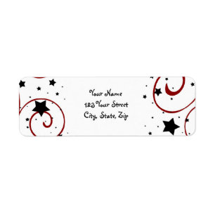 New Year Return Address Labels