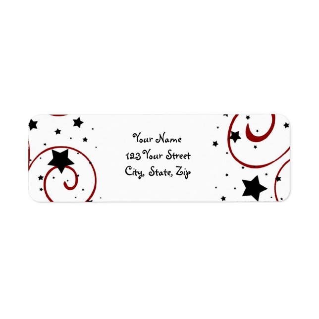 New Year Return Address Labels (Devant)