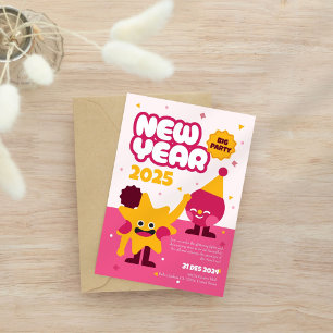 New Year’s Eve 2025 Kids Party Invitation