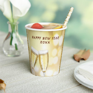 New Year’s Eve & Day Toast Celebration Party Paper Cups
