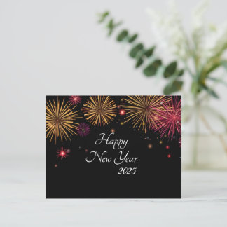 New Year’s Eve Fireworks Celebratio Postcard