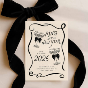 New Year’s Eve Hand Drawn Party Invite