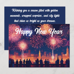 New Year’s Eve in Full Bloom Holiday Card