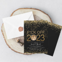 New Year`s Eve Party 2024 Gold and BlackInvitation