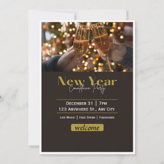 New Year’s Eve Party Invitation Animated NYE Invit
