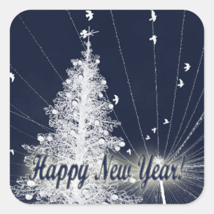 New Year s Eve Square Sticker