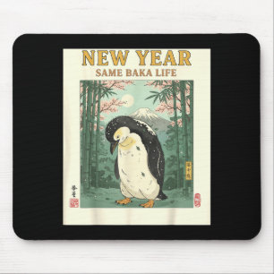 New Year Same Baka Life Penguin New Year 2026 Reso Mouse Pad
