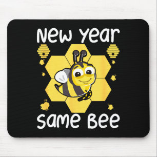 New Year Same Bee Meme Funny New Years Eve  Mouse Pad