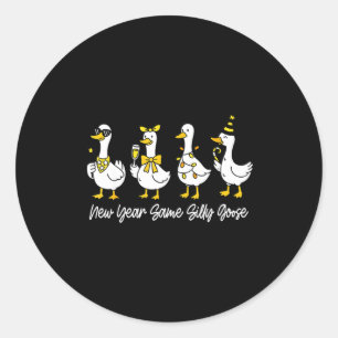 New Year Same Silly Goose Happy New Year 2026 Matc Classic Round Sticker