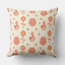 New Year Simple Patterned Pillow B