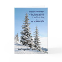 New Year Snow on Conifers Poem by Tennyson