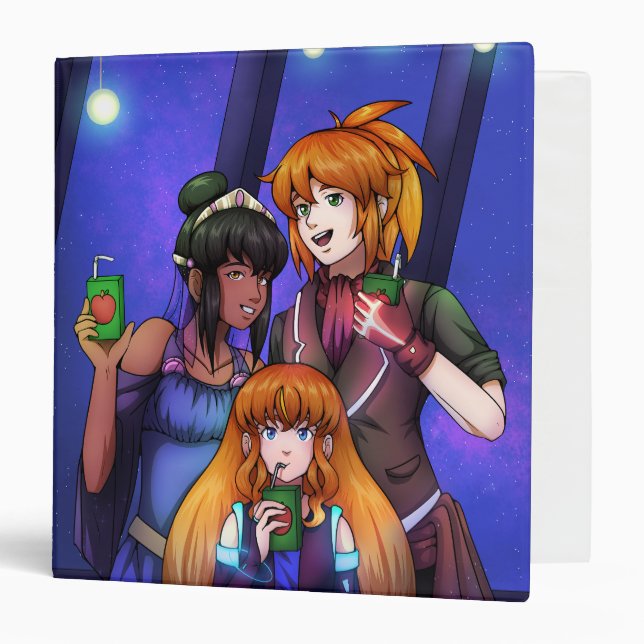 New Year Space Celebration Binder (Front/Inside)