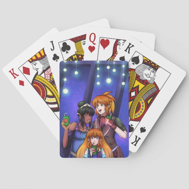 New Year Space Celebration Playing Cards (Back)