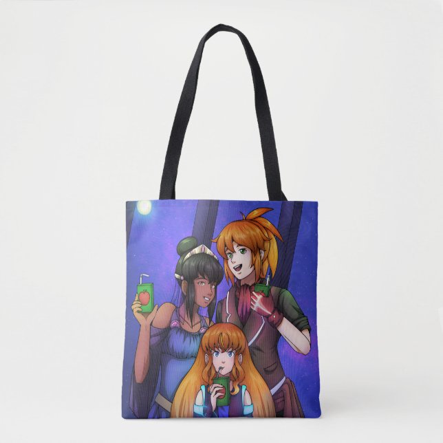 New Year Space Celebration Tote Bag (Front)