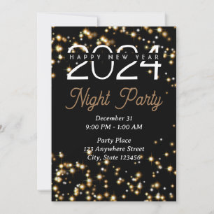 New Year Starburst Invitation