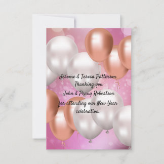 New Year thank you card. Card