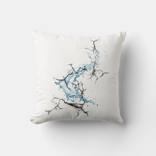 New Year Throw Pillow 16" x 16" (Front)
