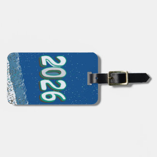 New year travel  luggage tag