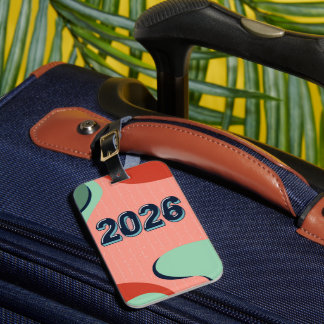 New year travel world tour Luggage Tag