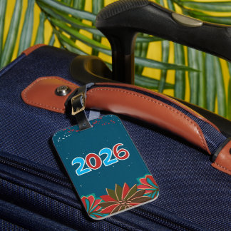 New year travel world tour Luggage Tag