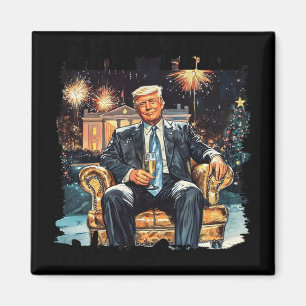 New Year Trump 2025 2  Magnet