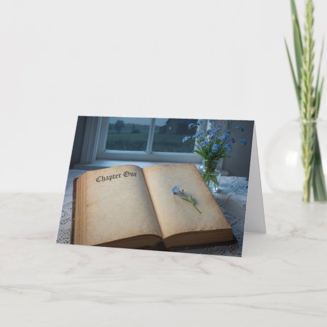 New Year Vintage Journal In Moonlight Card (Front)