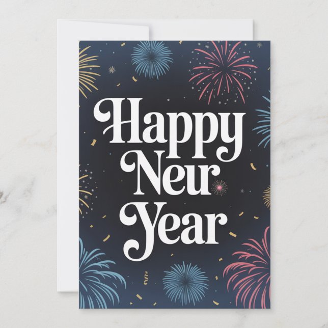 New Year Wishing Invitation (Front)