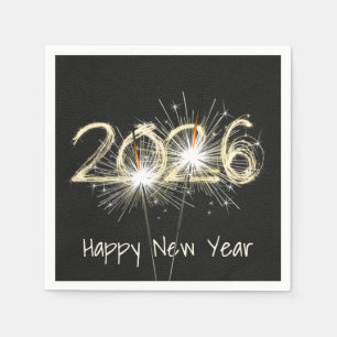New Years 2025 Party Sparklers Napkin