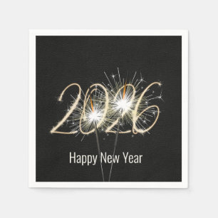 New Years 2025 Party Sparklers Napkin