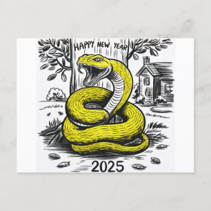New Year's Card Snake 2025