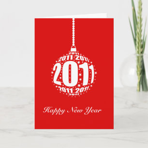 New Year's Celebration Design Holiday Card