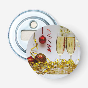 New Year's celebration SlipperyJoe's champagne spa Bottle Opener