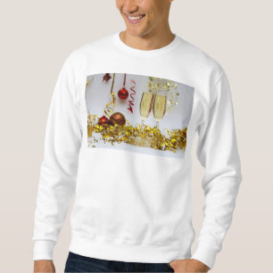 New Year's celebration SlipperyJoe's champagne spa Sweatshirt