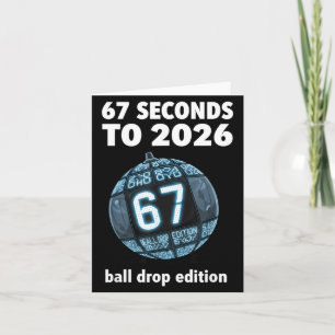 New Year's Day Ball Drop Countdown Funny Brainrot  Card