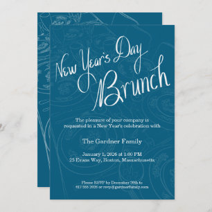 New Year's Day Brunch Tablescape Invitation