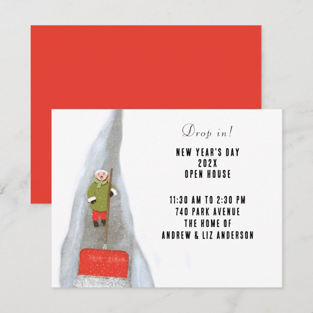 New Year's Day Invitation (Front/Back)