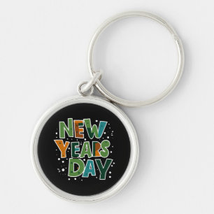 New Year's Day Keychain